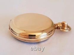 Antique 9ct Yellow Gold open faced pocket watch. Chester 1927. By Smith & Ewen