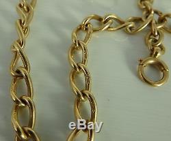 Antique 9ct rose gold double albert pocket watch guard chain Weighs 45.8 gms
