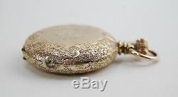 Antique AMERICAN WALTHAM Women's Pocket Watch with FANCY DIAL Serviced & Working