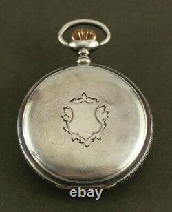 Antique A. LANGE & SOHNE Glashutte 37788 Silver 52mm Pocket Watch