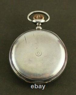 Antique A. LANGE & SOHNE Glashutte 37788 Silver 52mm Pocket Watch