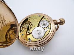 Antique Am Watch Co Waltham 1899 Fahys Half Hunter Pocket Watch