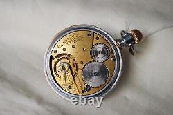 Antique American Waltham 7 Jewel Pocket Watch. Size 16. 1898. Running