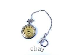 Antique Ancre Chronometer Corgemont pocket Watch 1930'S 15 rubis very good works