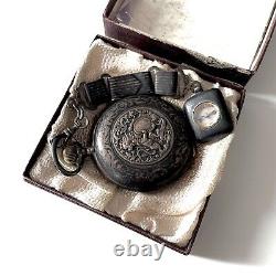 Antique Ancre Ligne Droite 19 Rubis Spiral Breguet Pocket Watch