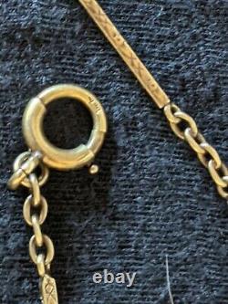 Antique Art Deco 14 Solid Yellow Gold 14k Pocket Watch Chain 9.5 grams