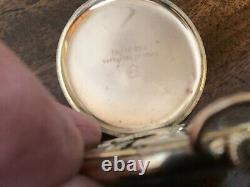 Antique Art Deco Gold Plated Gentleman's Slim Pocket Watch By Tempo