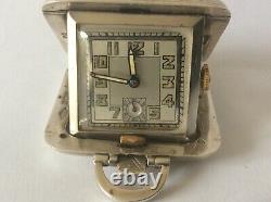Antique Art Deco Miniature Folding Travel Purse Watch. 1935