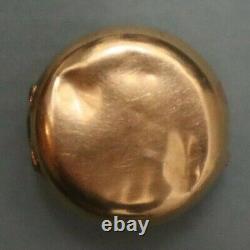 Antique Art Deco novelty lapel button hole gold 18KT lady watch unusual rare