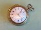 Antique Beautiful Gilt Pair Case Fusee Pocket Watch (rich Charter London 6241)