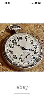 Antique Bogel Cased Silver Military Pocket Watch