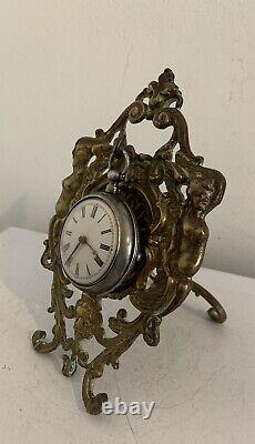 Antique Brass Watch Stand