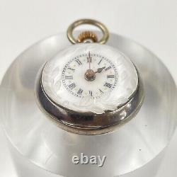 Antique Bullseye Glass Ball Pendant/ Fob Watch Monnier & Frey Early 20th Century