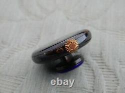 Antique Button Hole Gun Metal & Enamel, miniature faced watch, for restoration