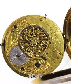 Antique C1790 Date Complication Fusee Verge Pocket Watch. Serviced