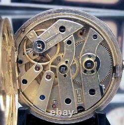 Antique C1885 Rare White Star Line English Silver Fob Watch Stauffer For Repair
