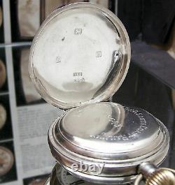 Antique C1903 Pre Grouping Rare Brighton & Sth Coast Railway Solid Silver Watch