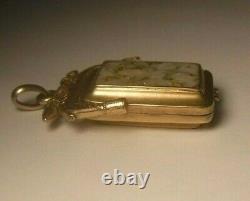 Antique CALIFORNIA GOLD RUSH GOLD BEARING QUARTZ Swivel Pocket Watch Fob Locket