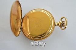 Antique C. W. Mfg. Co. 14k Yellow Gold C1900 Pocket Watch Case CW 14.1 gram