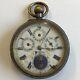 Antique Calendar Moon Phase Type Pocket Watch Top Winder 5cm Not Working A/f
