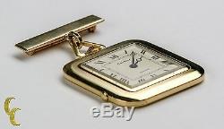 Antique Cartier Gold Square Pocket Watch, 29 Jewels Repeater with Original Pouch