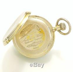 Antique Chronograph Pocket Watch C1885 Chronograph Jump 1/4second, Hack Center