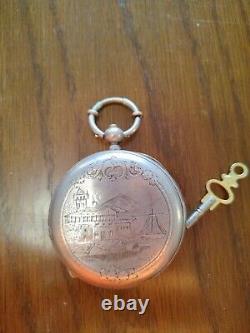 Antique Close Face pocket watch. WORKING