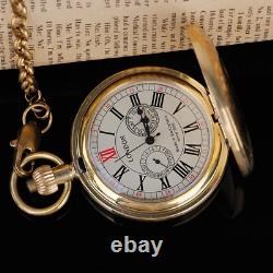 Antique Copper London Pocket & fob Watches Mechanical Watch Hand Wind Mens with