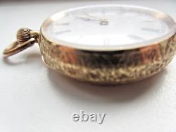 Antique Cuivre 14 Ct Gold Pocket Watch Working