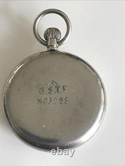 Antique DOXA Pocket Watch WW2 G. S. T. P. Military Issue Swiss Made 15 Jewel