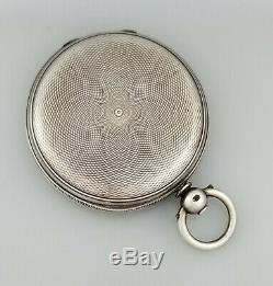 Antique Dent Fusee Silver Hunter Pocket Watch Watchmaker To The Queen 1868