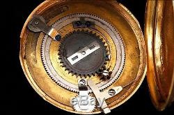 Antique Double Dial J. Trilla Solid-Gold Pocket Watch. Switzerland, Circa 1890