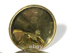 Antique ELGIN Open Face 14kt Gold Filled STH Initials Pocket Watch a/f #PW13