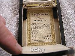 Antique E- Howard Pocket Watch 14K Gold 23 Jewels Original Box Paper