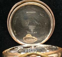 Antique E. Howard Watch Co. Pocket Watch Ser#985332 Sz 16s 17 Jewels Gold Filled