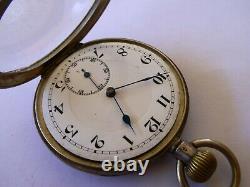 Antique Early 1900s NIDOR Pocket Watch Engraved 1924 EB
