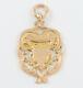 Antique Edwardian 9ct Gold Fob / Pendant / Medal For Watch Chain / Necklace 1903