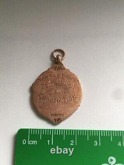 Antique Edwardian 9ct Gold Fob Medal For Pocket Watch Chain
