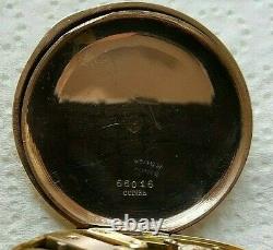 Antique Edwardian Solid 14ct Gold Open face pocket watch in GWO