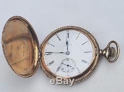 Antique Elgin 14k Gf Hunter Case Pocket Watch
