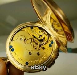 Antique Elgin 14k Solid Yellow Gold Fancy Pocket Watch Solid Condition