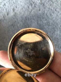 Antique Elgin Hunters 1889 Gold Pocket Watch, Grade 96 18s, Model 4, 7J DEADTIME