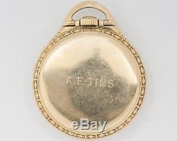 Antique Elgin Model 571 21 Jewel 16 size Pocketwatch withMontgomery Dial