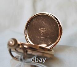 Antique Elgin U. S. A. 7 Jewel Gents Open Face Pocket Watch. Size 16. 1904