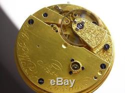 Antique English Made A. P Walsh Free sprung 15j Spring Detent Pocket Chronometer