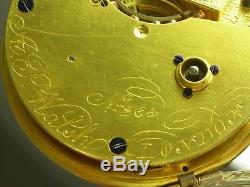 Antique English Made A. P Walsh Free sprung 15j Spring Detent Pocket Chronometer