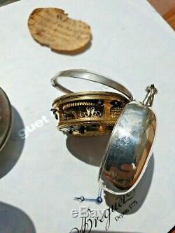 Antique English Verge Silver Pocket Watch 1769circa