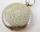 Antique Fancy All Over Floral Cased 1882 Sterling Silver Hallmarked Pocket Watch