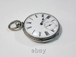 Antique Fine Silver Pocket Watch. Fully working & Keeping good time