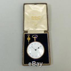 Antique French 18 K Gold Quarter Repeater Pocket Watch In G. W. O. C. 1820